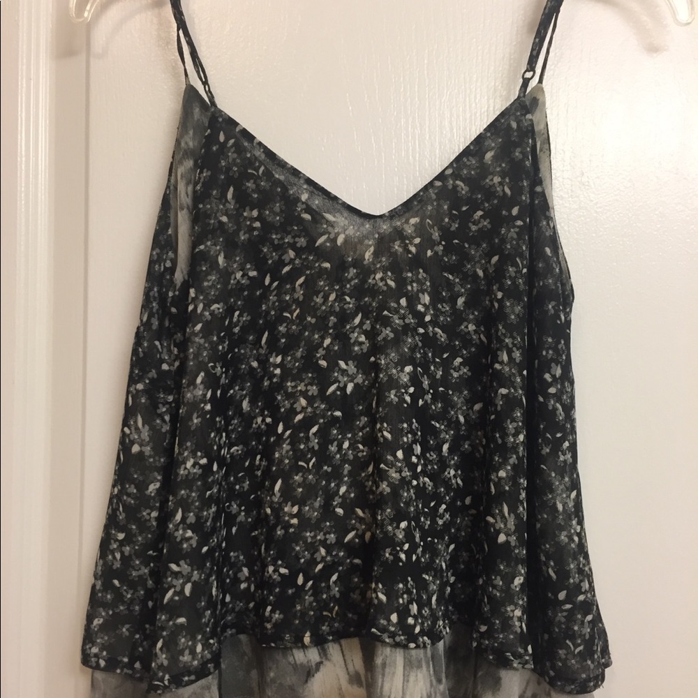 Urban Outfitters Spaghetti Strap Floral Blouse